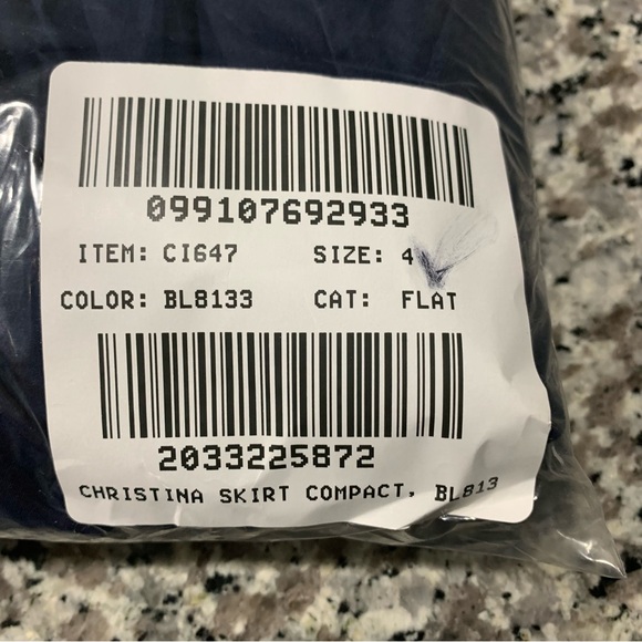 J Crew Skirt 4 Contrast Stitch Blue - Picture 10 of 12